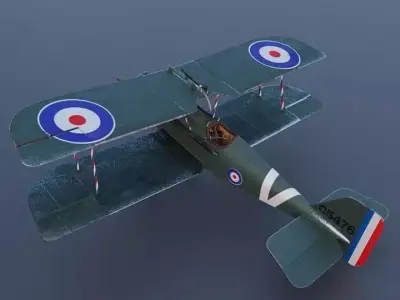 GAme Ready SE5A Aircraft 3D model