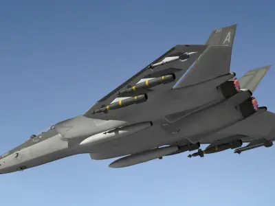 Fictional Fighter Jet 3D model