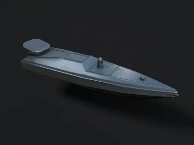 Magura V5 Unmanned surface vessel  Low-poly 3D model