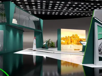 booth Ministry of Defense 1000m  3D model