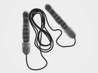 Highly detailed Jumping Rope PBR 3D model