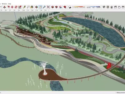 Sketchup Recreational Tourism building B6 3D model