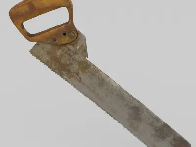 Handsaw Middle Poly 3D model