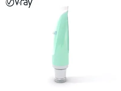 Mint Colored Tube Model Pack for Rendering and Games Low-poly 3D model