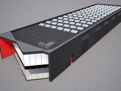 Logistics center  3D model