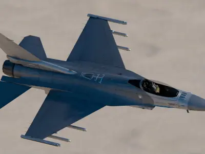 General Dynamics F-16 Fighting Falcon 3D model purchase