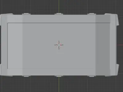 Gaming Crate - Non Textured High Quality  Low-poly 3D model