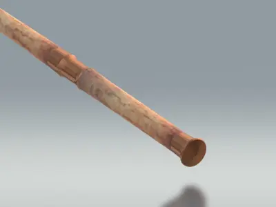 roman spear - pilum Low-poly 3D model