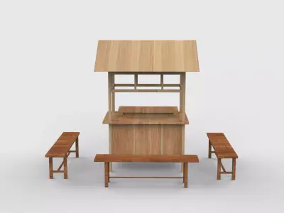 Food Carts 03 3D model