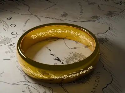 One Ring Low-poly 3D model