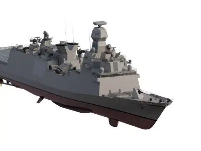 US NAVY MULTIMISSION MODULAR COMBAT FRIGATE 3D model