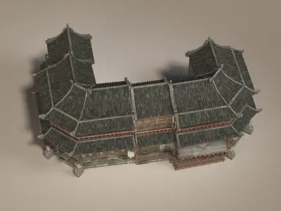 Ancient buildings Chinese ancient architecture 3D model