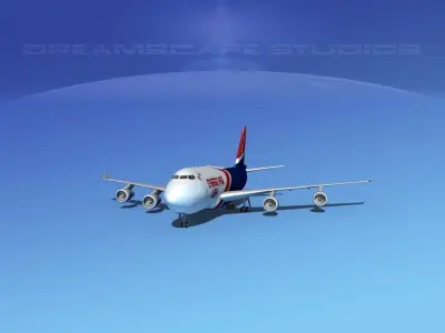 Boeing 747-400 Cargo 3 3D model