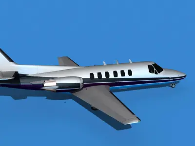 Cessna Citation 550 II Bravo V14 3D model