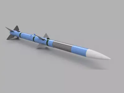  AIM-120 Amraam missile  3D print model