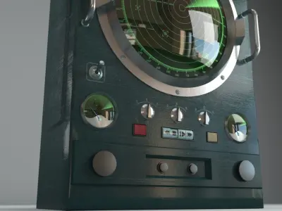 Old Radar 3D model