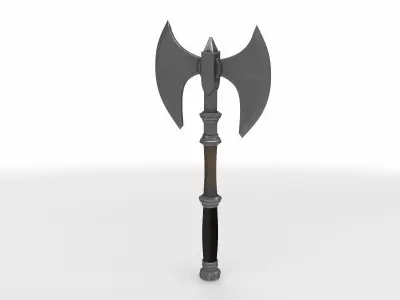 battle axe 04 3D model