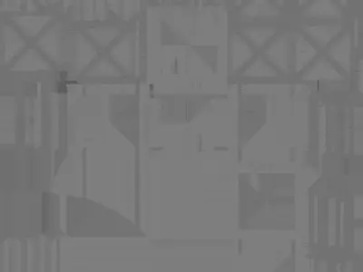 Warehouse Crate Low-poly 3D model