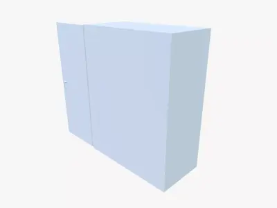 Industrial Cabinet Low-poly 3D model