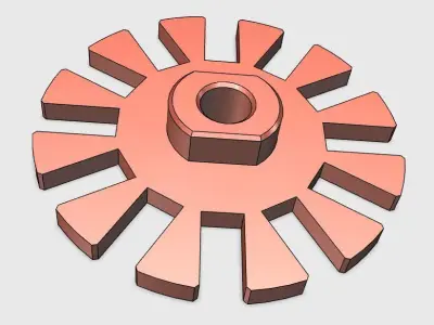 Rotor 3 phase electric generator Free 3D print model