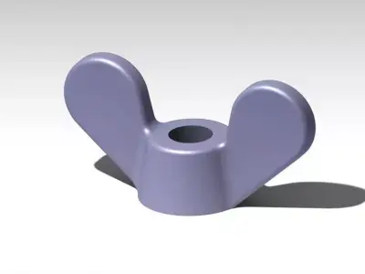 Nut with a narrow Free 3D model