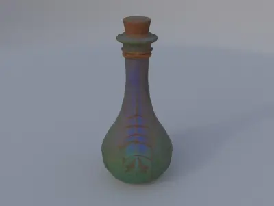 Glass Potion Vial 3D model