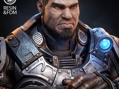  Wicked Video Games Dom Portrait Bust 3D print model