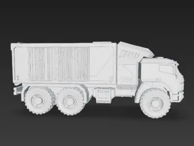 Modern Military Truck 3D print model