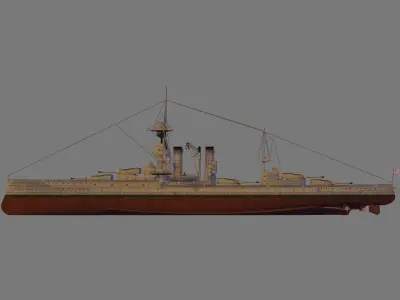 HMS Marlborough 3D model
