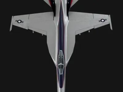 F-18 Jet Low-poly 3D model