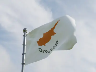 Animated Cyprus Flags  3D model