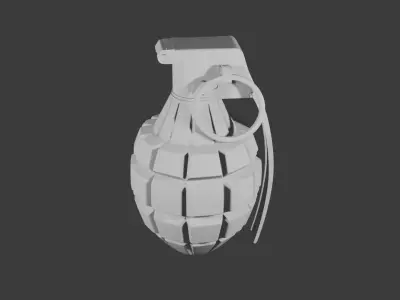 Military Hand Grenade 3D Model 3D model