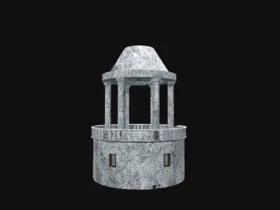 Lighthouse of Alexandria V03 Low-poly 3D model