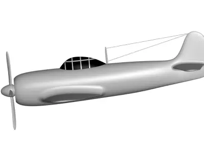 Kawanishi N1K 3D model purchase