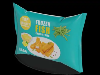 Frozen fish fingers Frozen Fish Fingers Low-poly 3D model purchase