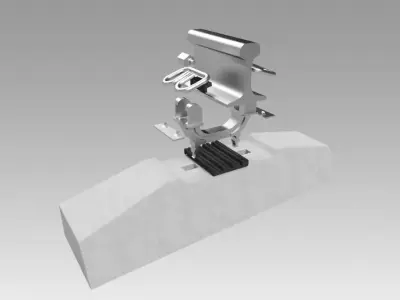 Rail fastening ARS-4 3D model