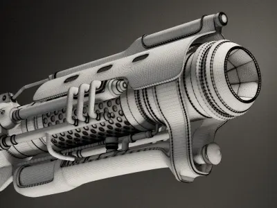 Van Helsing Revolver 3D model