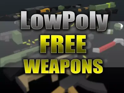 SImpleWeapons - lowpoly free weapons Free low-poly 3D model