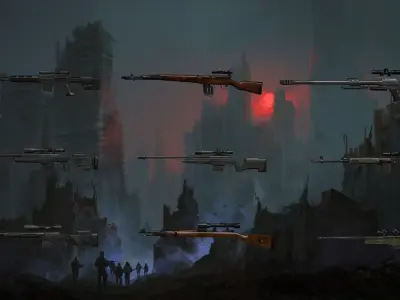 Sniper Pack Rigged 3D model