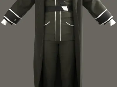 military uniform modal 3D model
