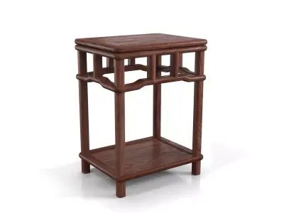 Chinese Ming Style Accent Side Table 3D model
