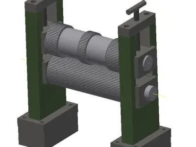 maquina perforadora de tubos  3D model