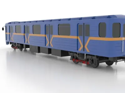 Subway Train 81-7080 Low 3D Model Pack