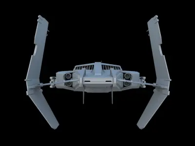 Sci-Fi Dropship 3D model