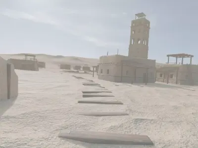 Desert City Pools 3D model