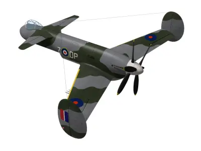 BoultonPaul P100 3D model