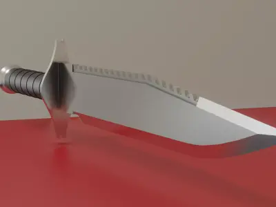 Basic Combat Knife 3D model