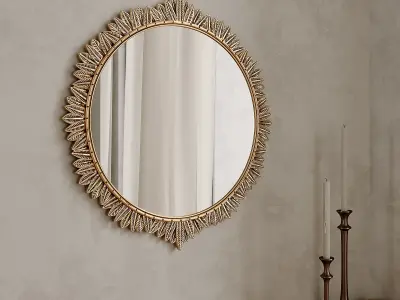 Anthropologie Demeter Round Mirror Low-poly 3D model