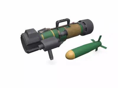 FGM 172 SRAW Anti tank Rocket Launcher Low-poly PBR Low-poly 3D model