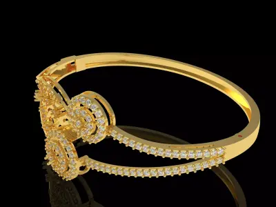 Art Deco Bracelet 05 3D print model
